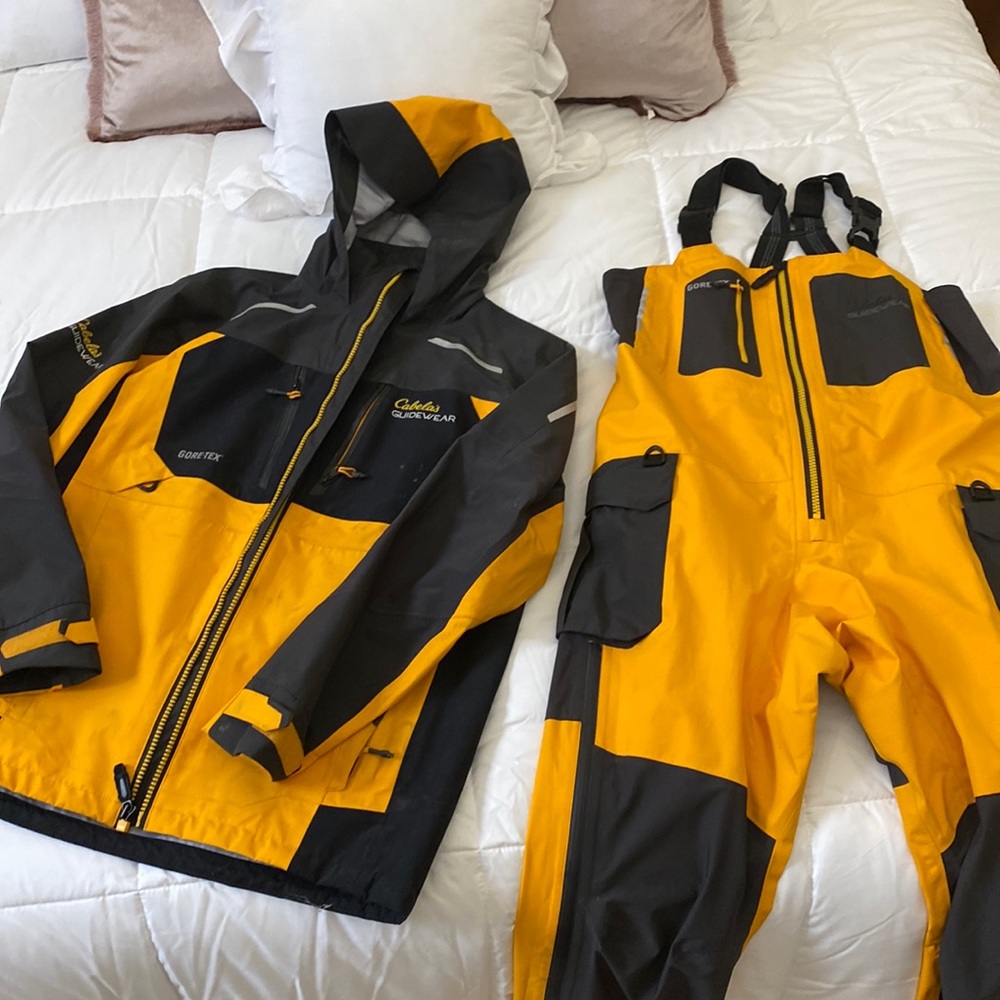 Cabelas Gore-Tex bibs and jacket